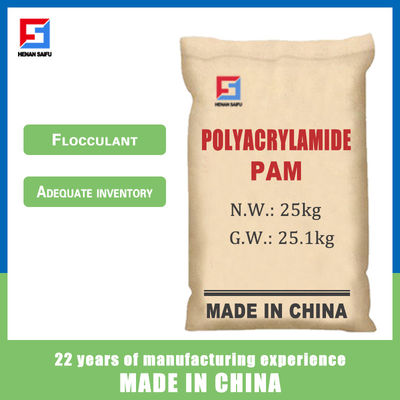 Grânulo aniônicos PAM Chemical Industrial Grade Additives 25kg/saco do Polyacrylamide