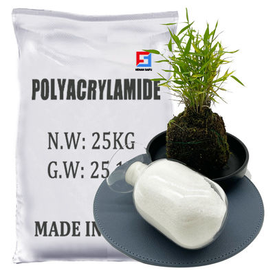 Pó branco do floculante aniônico do Polyacrylamide para o tratamento de águas residuais de mineração
